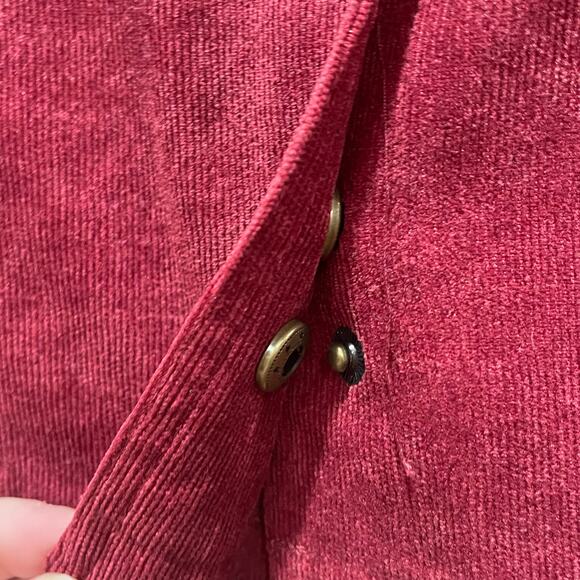 Lulu’s Wine Red Corduroy Mini Skirt Size Large - Picture 4 of 6